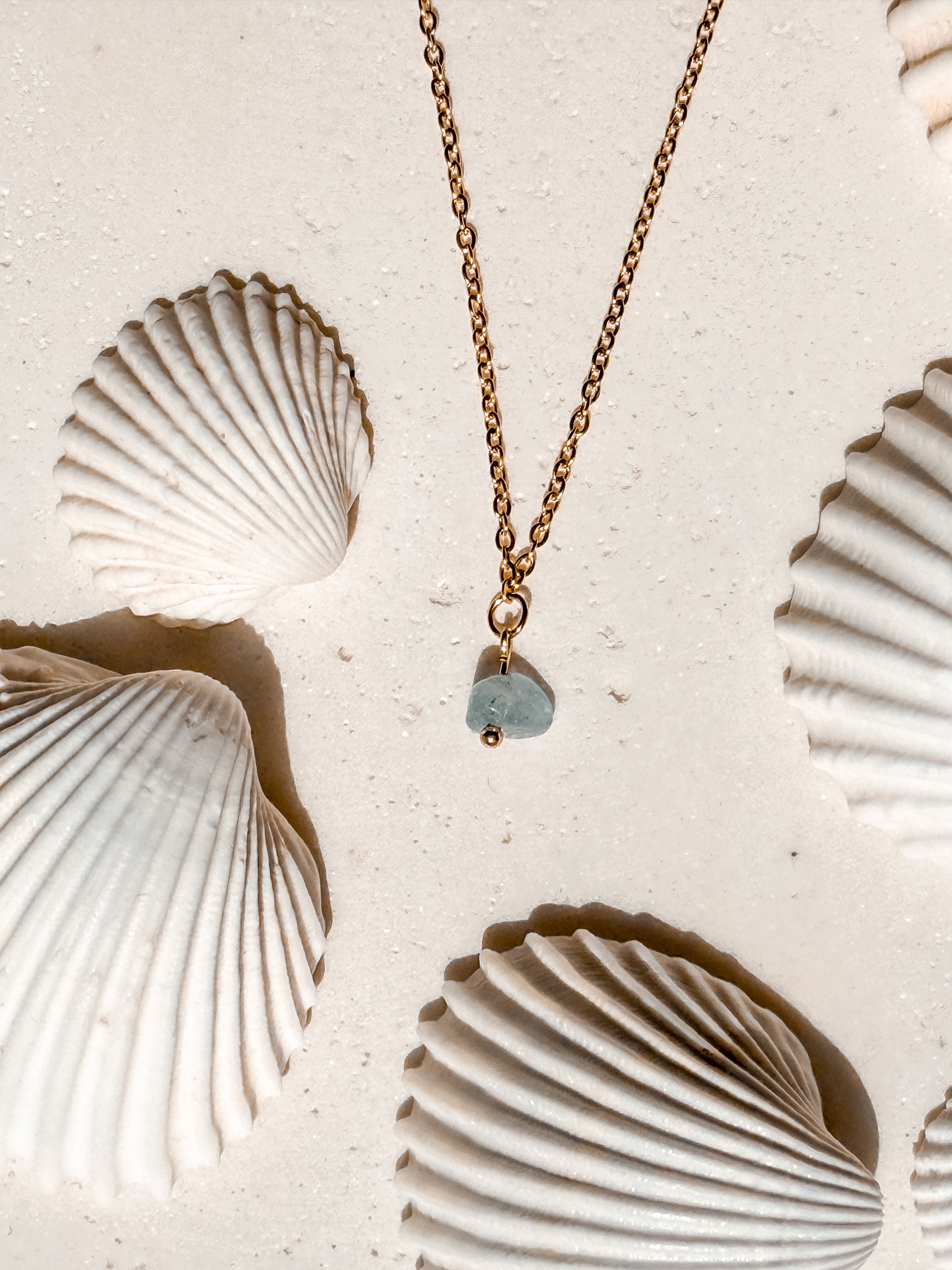 HALSKETTE Aquamarin Feel Good