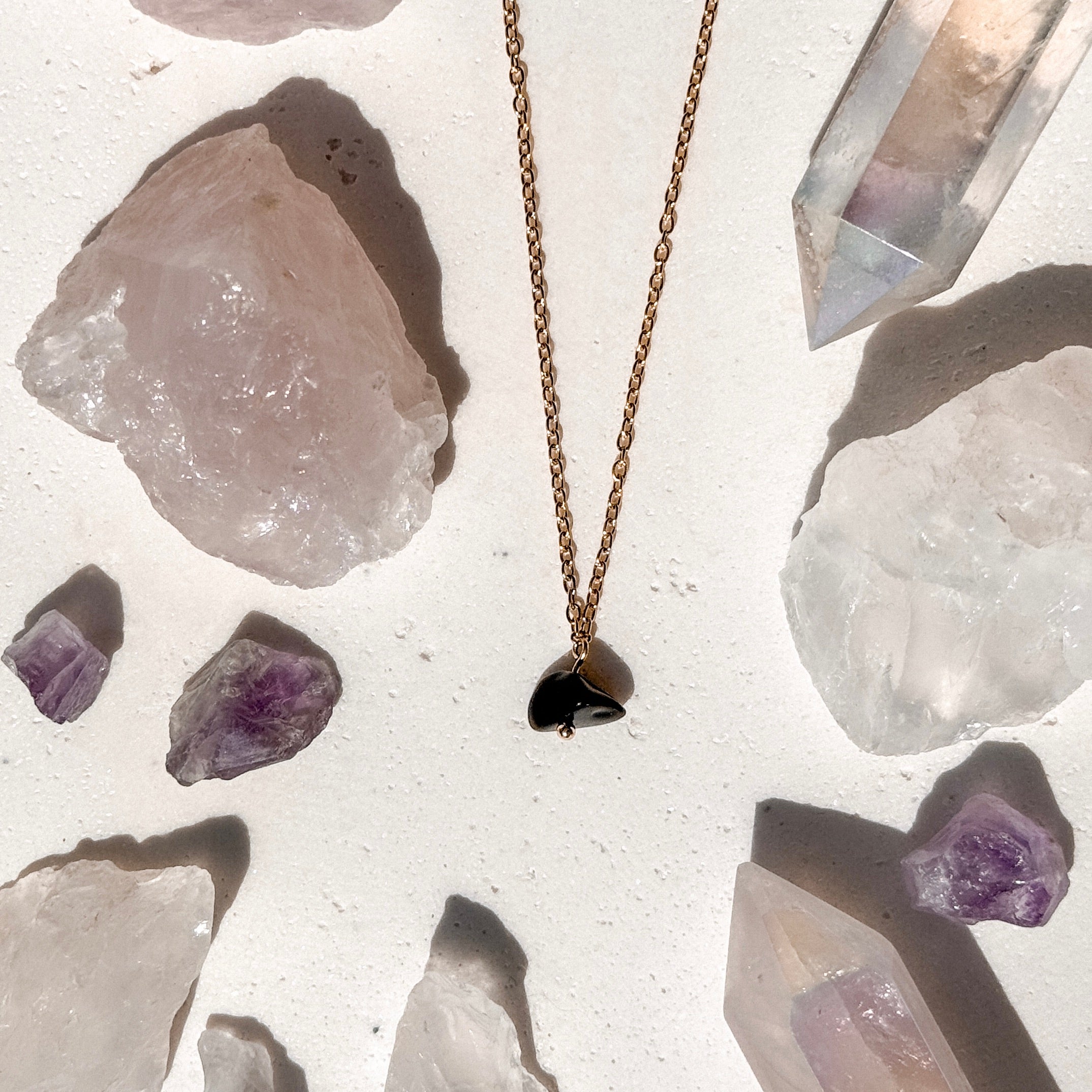 HALSKETTE Obsidian Shiny Mood