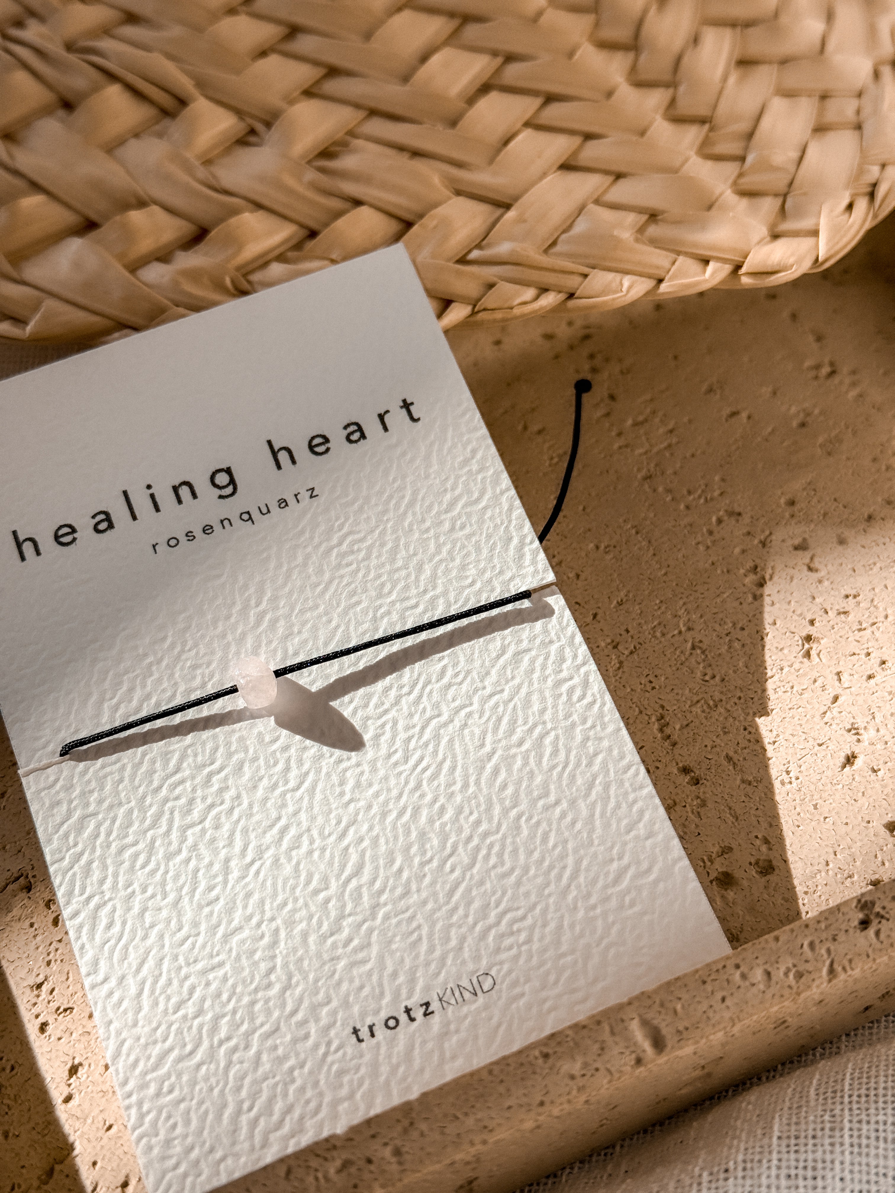 ARMBAND Rosenquarz Healing Heart