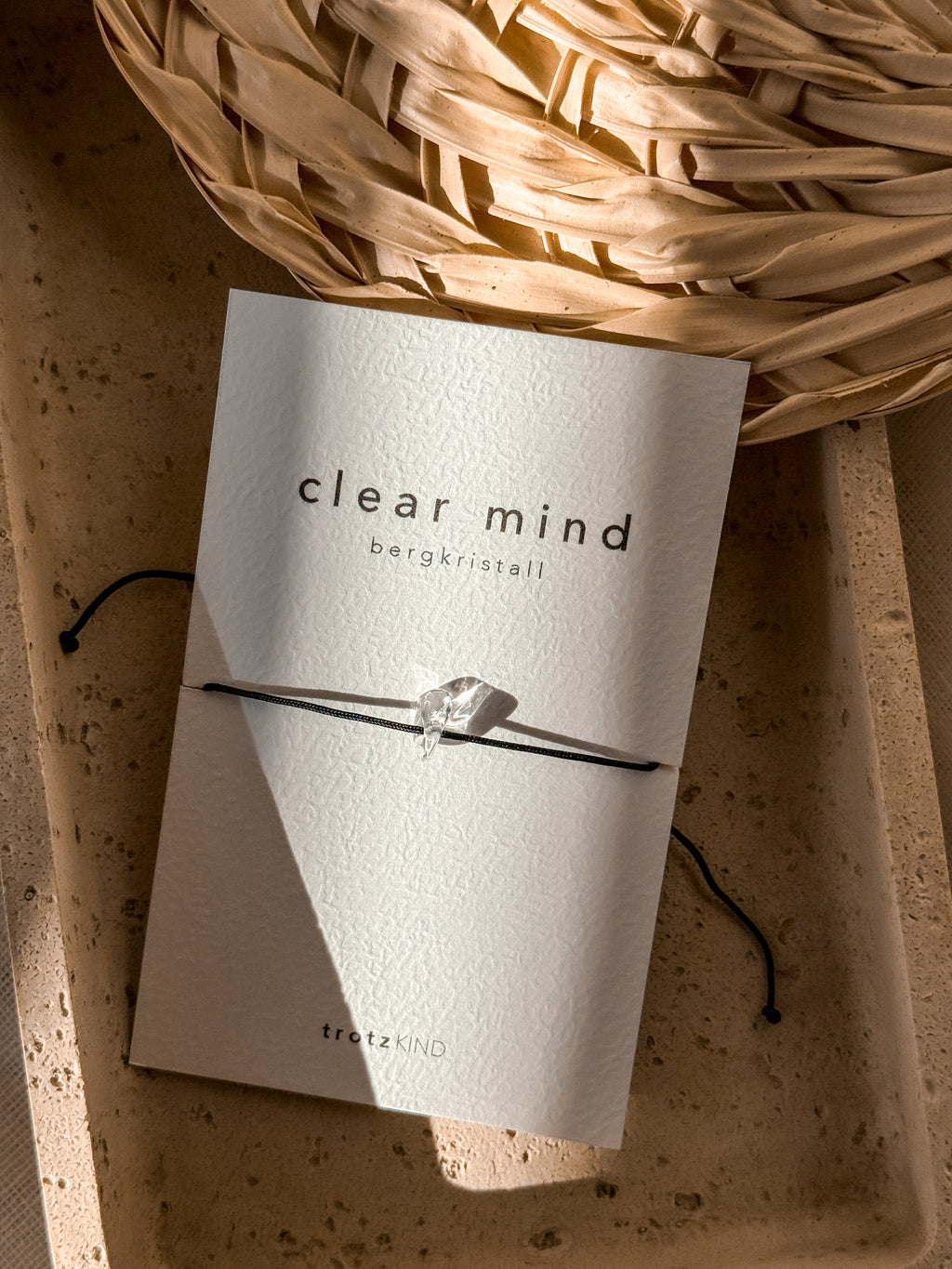 ARMBAND Bergkristall Clear Mind