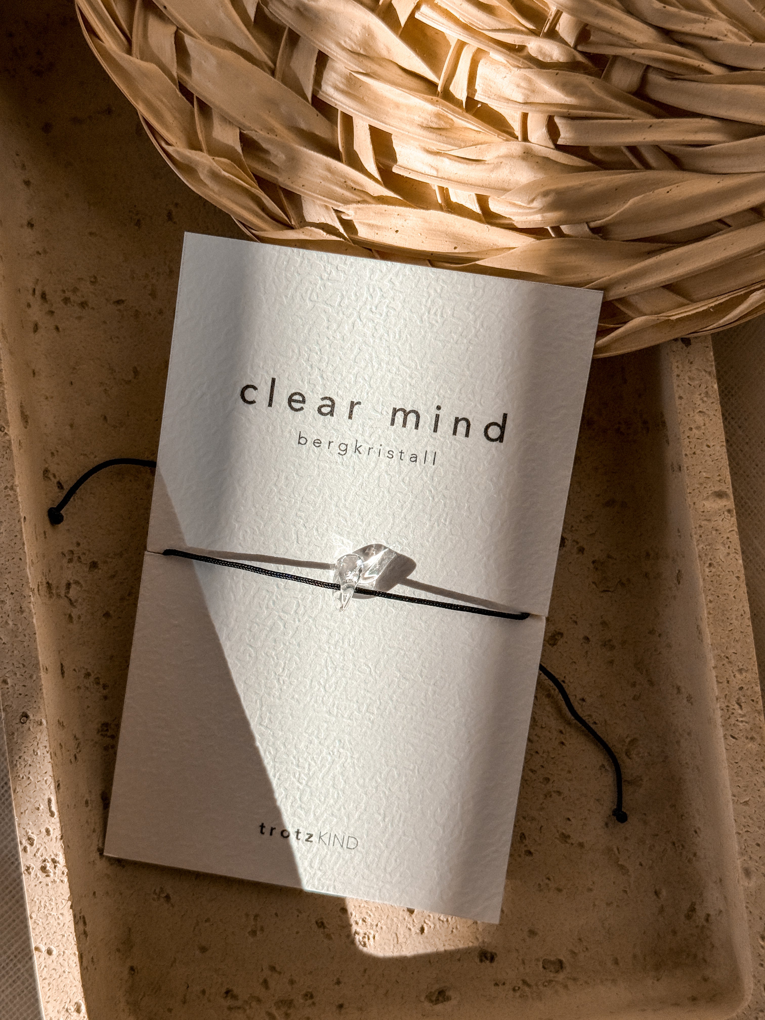 ARMBAND Bergkristall Clear Mind