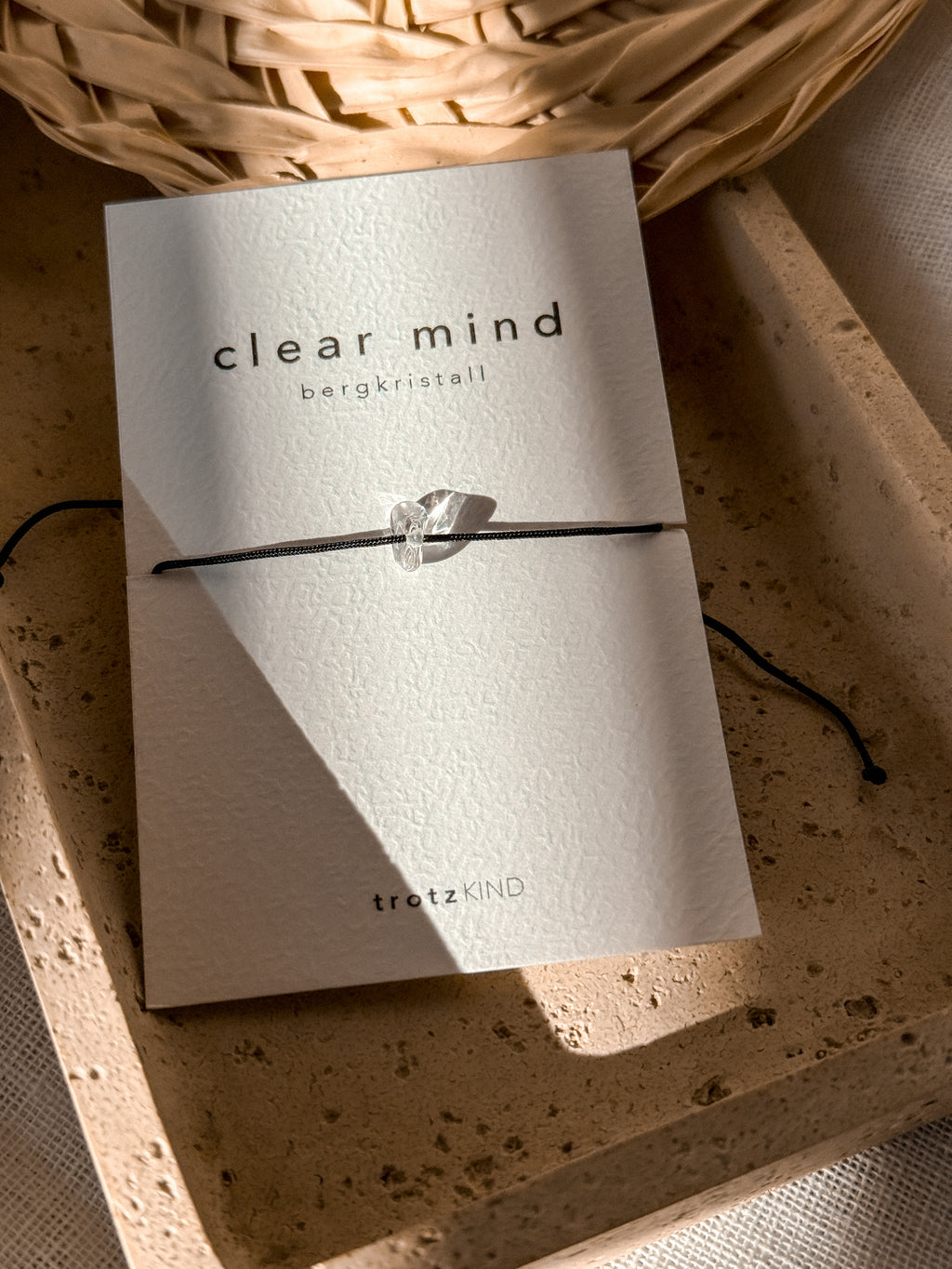 ARMBAND Bergkristall Clear Mind