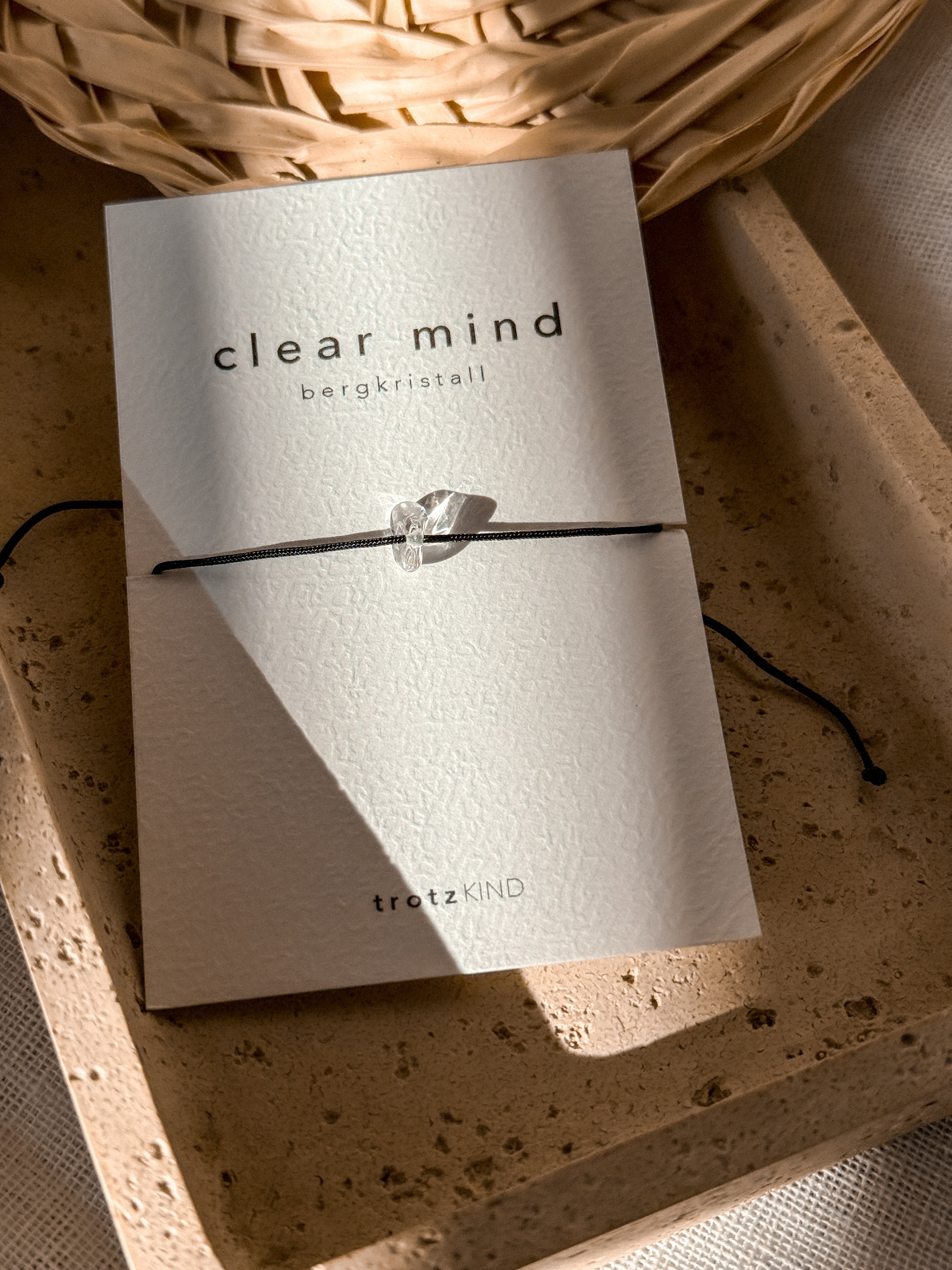 ARMBAND Bergkristall Clear Mind