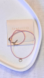 HALSKETTE Rosenquarz Love Connection
