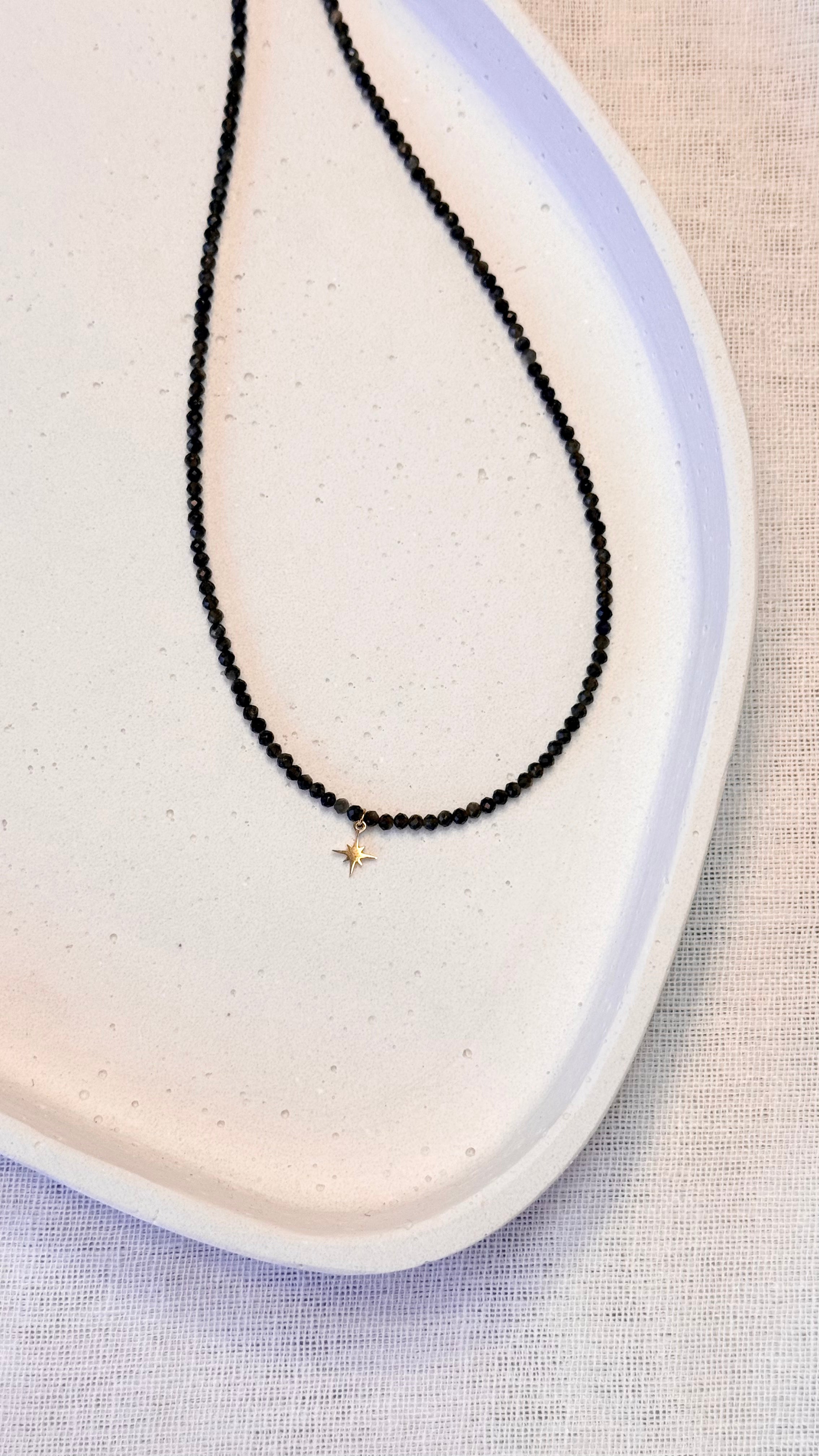 HALSKETTE Obsidian Full Protection