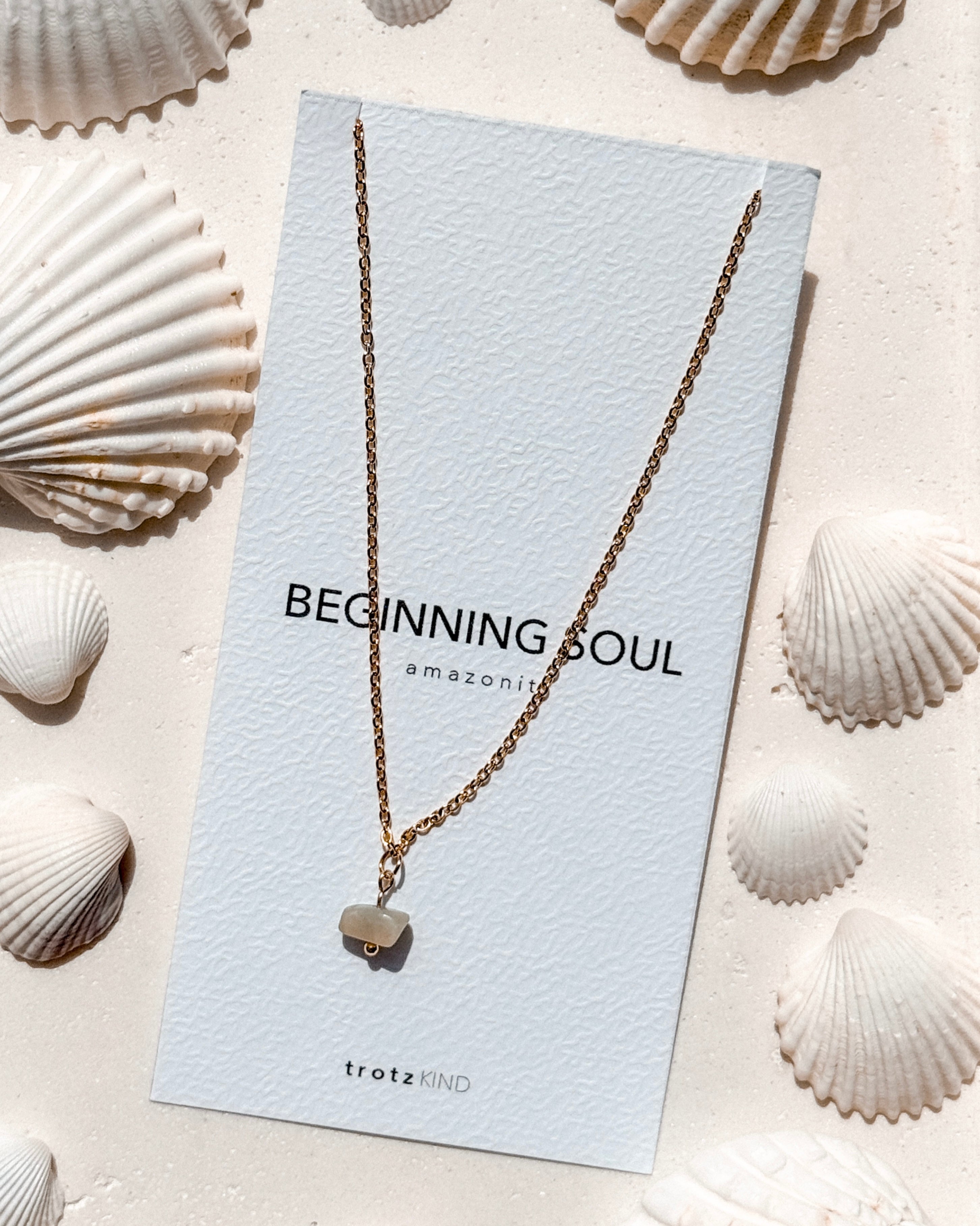 HALSKETTE Rosenquarz Healing Heart