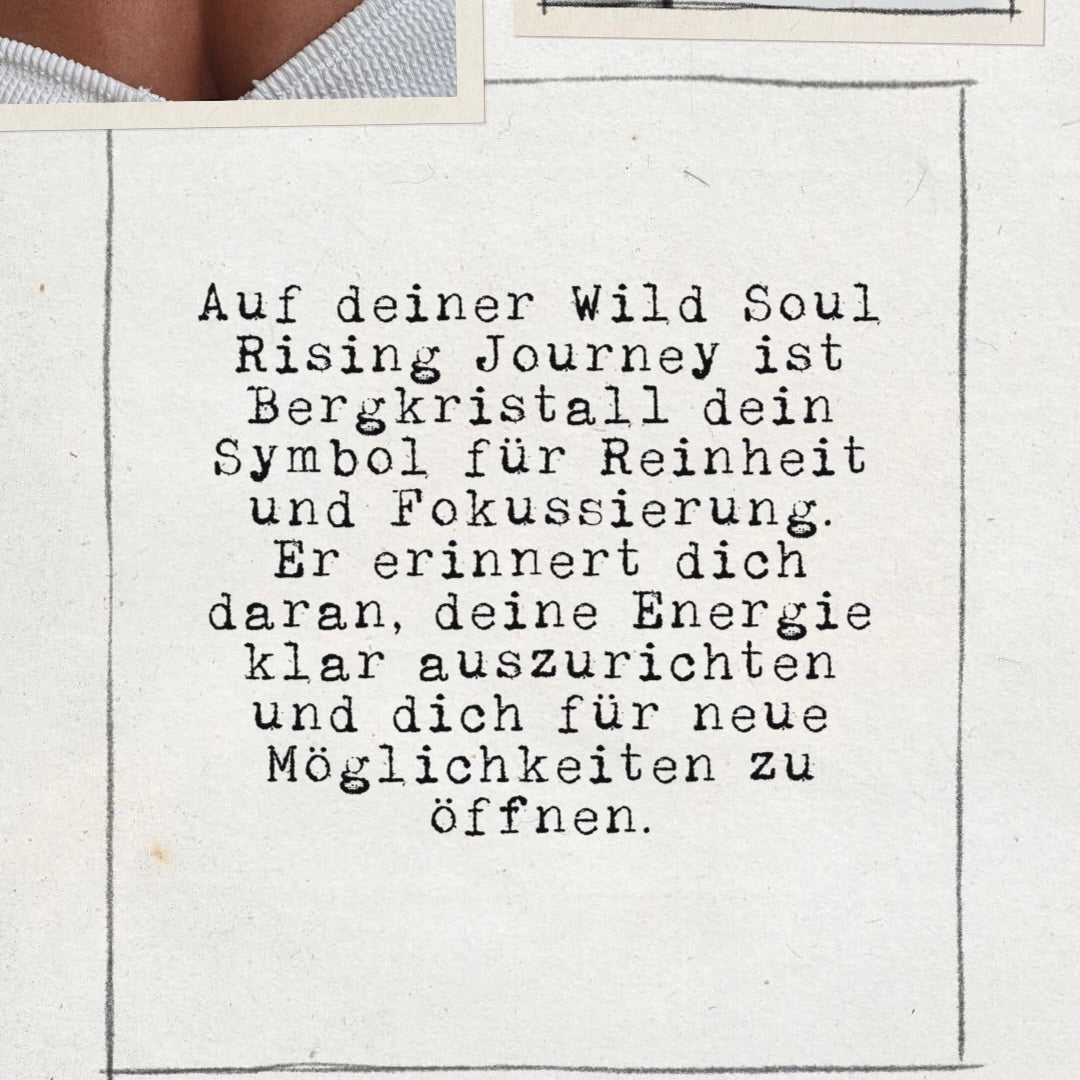 ARMBAND Bergkristall Clear Mind