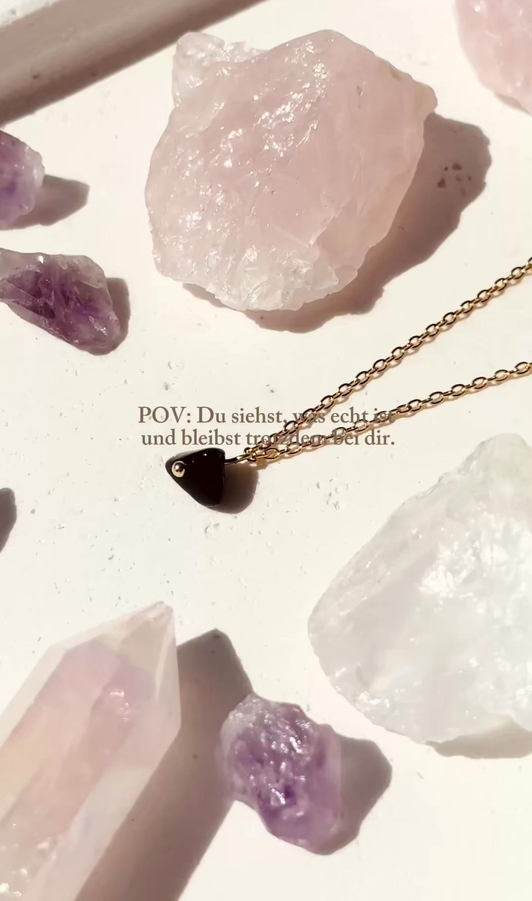 HALSKETTE Obsidian Shiny Mood